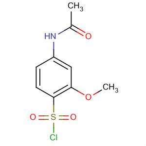 Structure of Benzenesulfonyl chloride, 4-(acetylamino)-2-methoxy-