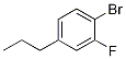1-Bromo-2-fluoro-4-propylbenzene结构式