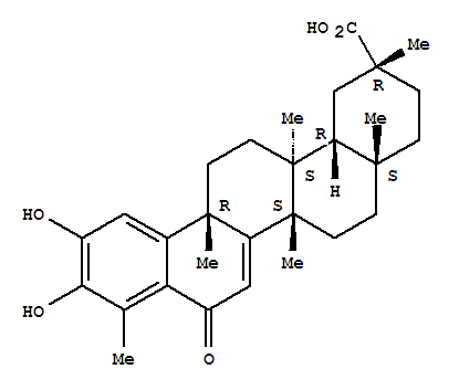 Structure of D:A-Friedo-24-noroleana-1,3,5(10),7-tetraen-29-oicacid, 2,3-dihydroxy-6-oxo-, (20a)-