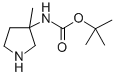 (R)-3-(N-BOC-氨基)-3-甲基-吡咯烷结构式
