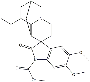 (2ξ,4ξ,5ξ,6ξ,18ξ)-Conopharyngine oxindole结构式