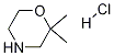 Structure of Morpholine, 2,2-dimethyl-, hydrochloride