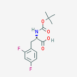 BOC-L-2,4-二氟苯丙氨酸结构式