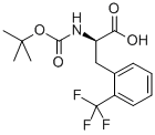 BOC-L-2-三氟甲基苯丙氨酸结构式