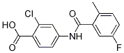 Structure of 2-Chloro-4-[(5-fluoro-2-methylbenzoyl)amino]benzoic acid