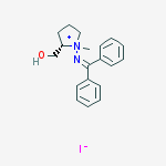 Structure of (2S)-1-METHYL-1-[N-(DIPHENYLMETHYLENE)]-2-HYDROXYMETHYLPYRROLIDINE, HYDRAZONIUM IODIDE,
