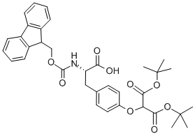 Structure of FMOC-TYR(MALONYL-DI-OTBU)-OH