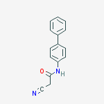 Structure of Acetamide, N-[1,1'-biphenyl]-4-yl-2-cyano-