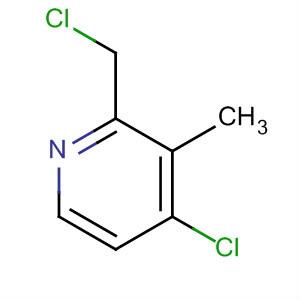 Structure of Pyridine, 4-chloro-2-(chloromethyl)-3-methyl-