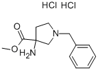 3-氨基-1-苄基-吡咯烷-3-羧酸甲酯(2HCL)结构式