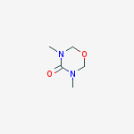 Structure of 4H-1,3,5-Oxadiazin-4-one, tetrahydro-3,5-dimethyl-
