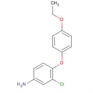 Chemical structure of Benzenamine, 3-chloro-4-(4-ethoxyphenoxy)-
