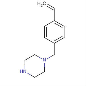 Structure of Piperazine, 1-[(4-ethenylphenyl)methyl]-