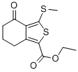 Structure of ETHYL 3-(METHYLTHIO)-4-OXO-4,5,6,7-TETRAHYDROBENZO[C]THIOPHENE-1-CARBOXYLATE
