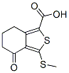 Structure of 3-(METHYLTHIO)-4-OXO-4,5,6,7-TETRAHYDROBENZO[C]-THIOPHENE-1-CARBOXYLIC ACID