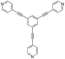Structure of 4,4',4''-(BENZENE-1,3,5-TRIYLTRIETHYNE-2,1-DIYL)TRIPYRIDINE