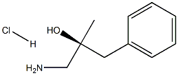 Structure of (S)-(+)-AMINO-2-METHYL-1-PHENYL-PROPAN-2-OL HCL