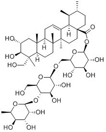 Chemical structure of Asiaticoside