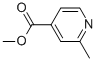 Structure of 2-methyl-4-pyridinecarboxylic acid methyl ester