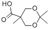 Structure of 2,2,5-Trimethyl-1,3-dioxane-5-carboxylic Acid