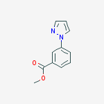 Structure of methyl 3-(1H-pyrazol-1-yl)benzoate