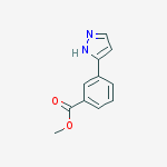 Structure of Methyl 3-(1H-pyrazol-3-yl)benzoate