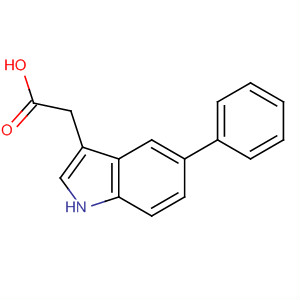 Structure of 1H-Indole-3-acetic acid, 5-phenyl-