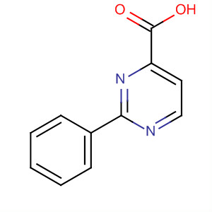 Structure of 4-Pyrimidinecarboxylic acid, 2-phenyl-