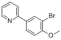 Structure of 2-(3-BROMO-4-METHOXYPHENYL)PYRIDINE