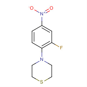 Structure of Thiomorpholine, 4-(2-fluoro-4-nitrophenyl)-