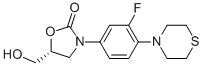 Structure of (R)-3-(3-FLUORO-4-THIOMORPHOLINOPHENYL)-5-(HYDROXYMETHYL)OXAZOLIDIN-2-ONE