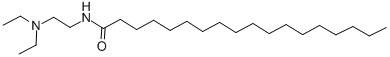 N-[2-(二乙基氨基)乙基]十八酰胺结构式