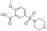 Structure of 2-METHOXY-5-(MORPHOLINE-4-SULFONYL)-BENZOIC ACID