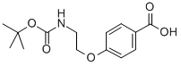 Structure of 4-(2-TERT-BUTOXYCARBONYLAMINO-ETHOXY)-BENZOIC ACID