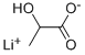 Structure of LITHIUM LACTATE