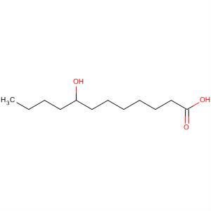 Structure of Dodecanoic acid, 8-hydroxy-