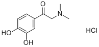 Structure of ALPHA-DIMETHYLAMINO-3,4-DIHYDROXYACETOPHENONE HYDROCHLORIDE