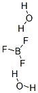 Structure of BORON TRIFLUORIDE DIHYDRATE