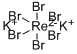 Structure of POTASSIUM HEXABROMORHENATE(IV)