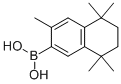 Structure of 3,5,5,8,8-PENTAMETHYL-5,6,7,8-TETRAHYDRONAPHTHALEN-2-YLBORONIC ACID