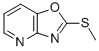 Structure of 2-(METHYLTHIO)OXAZOLO[4,5-B]PYRIDINE