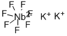 Structure of POTASSIUM HEPTAFLUORONIOBATE(V)