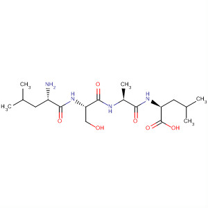 L-Leucine, L-leucyl-L-seryl-L-alanyl-结构式