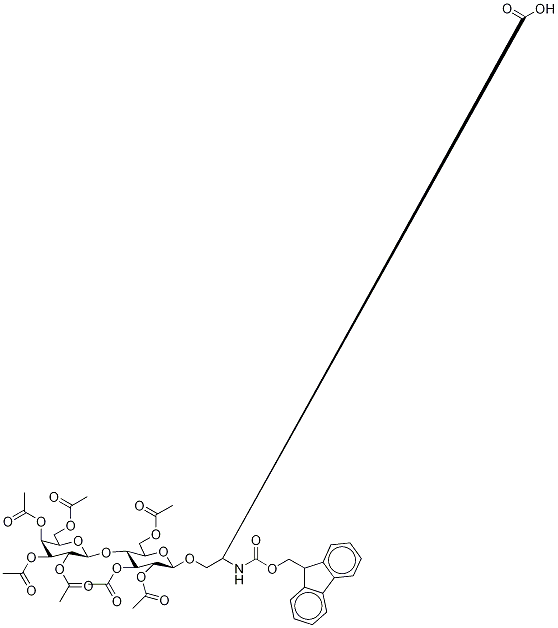 Structure of N-(9-Fluorenylmethoxycarbonyl)-O-(2,3,6,2',3',4',6'-hepta-O-acetyl--D-lactosyl)-L-serine