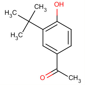 Ethanone, 1-[3-(1,1-dimethylethyl)-4-hydroxyphenyl]-结构式