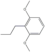 Structure of 1,3-dimethoxy-2-propylbenzene