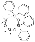 Structure of 1,1,3,3-Tetramethyltetraphenylcyclotetrasiloxane