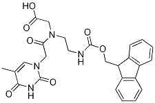 Structure of Glycine, N-[2-(3,4-dihydro-5-Methyl-2,4-dioxo-1(2H)-pyriMidinyl)acetyl]-N-[2-[[(9H-fluoren-9-ylMethoxy)carbonyl]aMino]ethyl]-