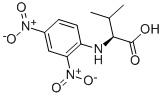 N-(2,4-二硝基苯)-L-缬氨酸结构式
