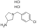 1-(4-氯苄基)-吡咯烷-3-胺双盐酸盐结构式